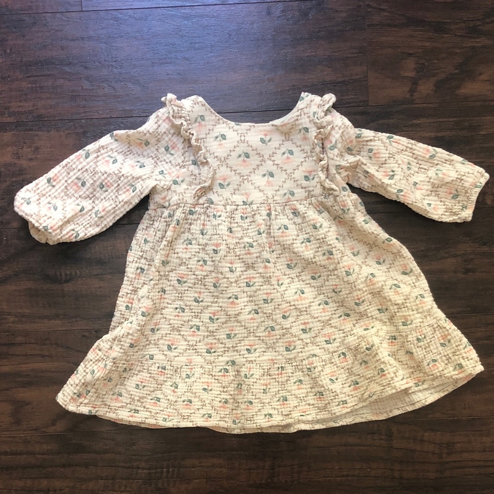 H&M Cream Floral Kids Dress